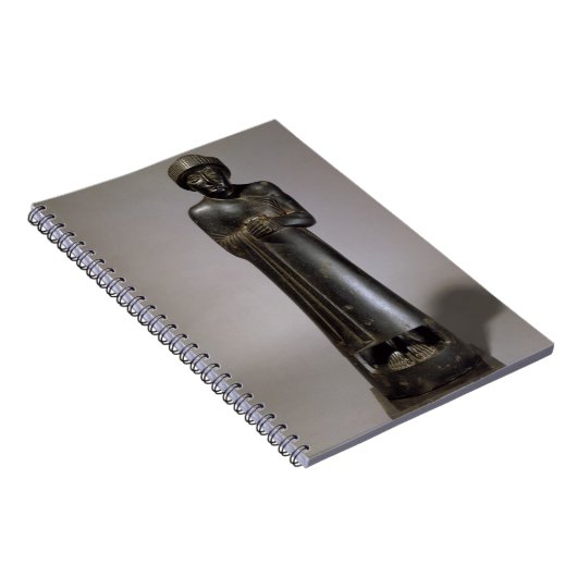 beeld van Gudea, Prins van Lagash, Neo-Sumerian, f Notitieboek (Rechterzijde)