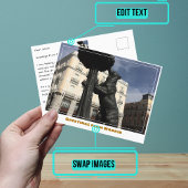 Beeld van het Beer & Strawberry Tree Madrid Spanje Briefkaart