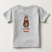 beeld van het glimlachen van schattig bruin konijn (Achterkant)