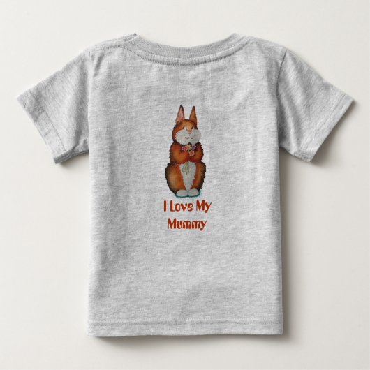 beeld van het glimlachen van schattig bruin konijn (Achterkant)