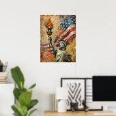  beeld van het Poster van de vrijheid (Thuiskantoor)