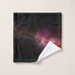 Beeld van het universum bad handdoek