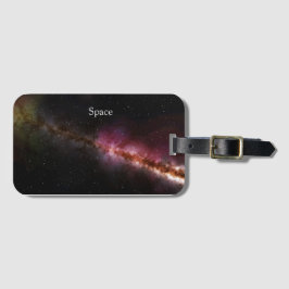 Beeld van het universum bagagelabel