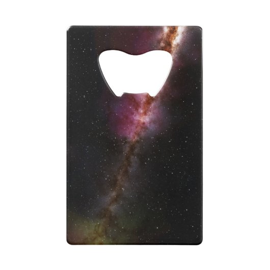 Beeld van het universum creditkaart flessenopener (Voorkant)