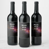 Beeld van het universum  wijn etiket (Flessen)