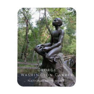 Beeld van jonge George Washington Carver Magneet