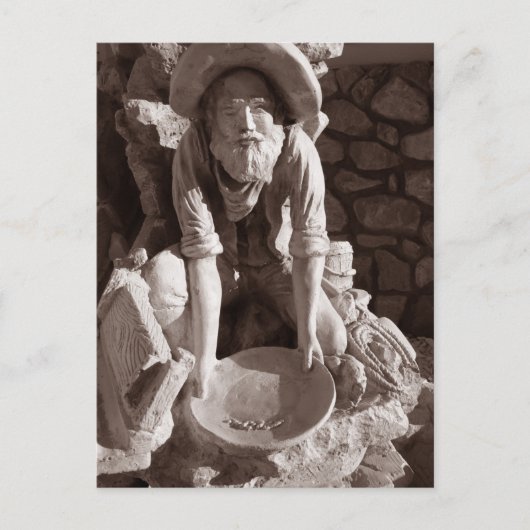 beeld van Miner, Ely, Highway 50 Briefkaart (Voorkant)