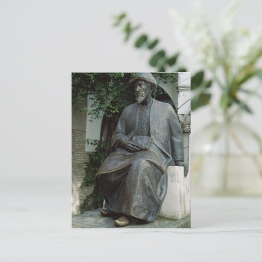 beeld van Moses Maimonides Briefkaart (Staand voorkant)