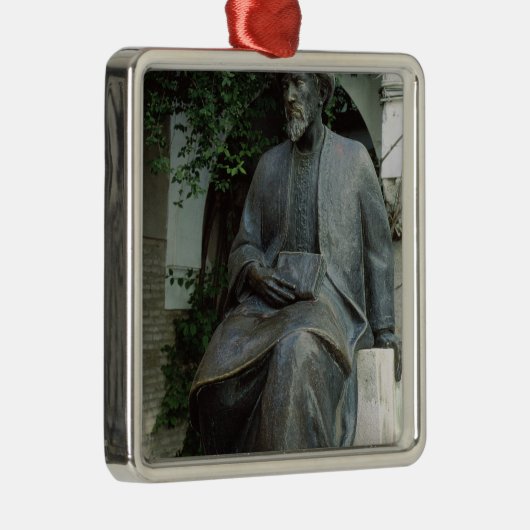 beeld van Moses Maimonides Metalen Ornament (Rechts)