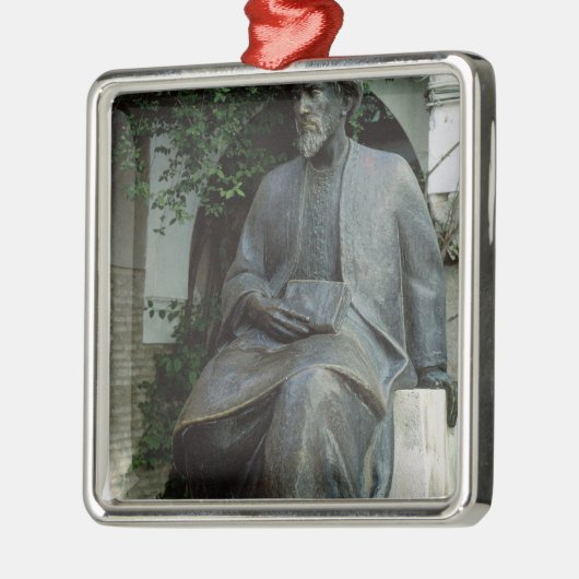 beeld van Moses Maimonides Metalen Ornament (Links)