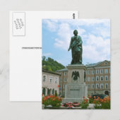 Beeld van Mozart in Salzburg Briefkaart (Voorkant / Achterkant)