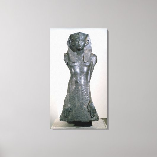beeld van Sesostris III in de middelste leeftijd Canvas Afdruk (Voorkant)