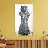 beeld van Sesostris III in de middelste leeftijd Canvas Afdruk (Insitu (Woonkamer))