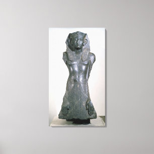 beeld van Sesostris III in het midden Canvas Afdruk