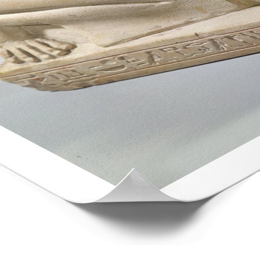 beeld van Setau dat de cobra godin Nekhb presentee Poster (Hoek)