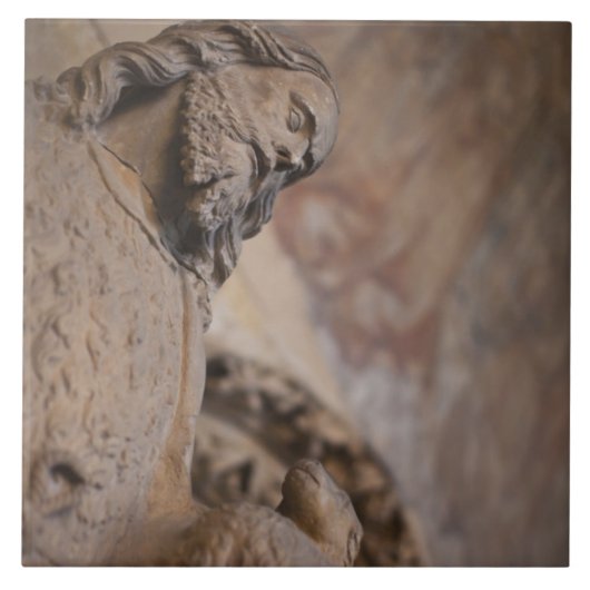 Beeld van Sint-Jan de Doper Tegeltje (Voorkant)