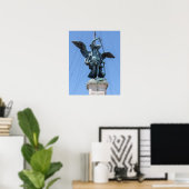 Beeld van St. Michael - Castel Sant'Angelo top, Ro Poster (Thuiskantoor)