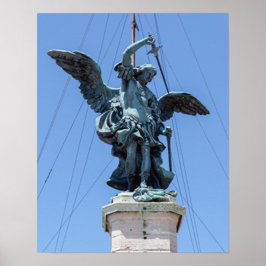 Beeld van St. Michael - Castel Sant'Angelo top, Ro Poster (Voorkant)