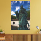 beeld van Sun Tzu in Yurihama, Tottori, Japan Canvas Afdruk (Insitu (Woonkamer))