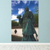 beeld van Sun Tzu in Yurihama, Tottori, Japan Canvas Afdruk (Insitu (Houten vloer))