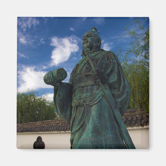 beeld van Sun Tzu in Yurihama, Tottori, Japan Magneet