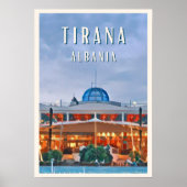 Beeld van Tirana, de levendige hoofdstad van Alban Poster (Voorkant)