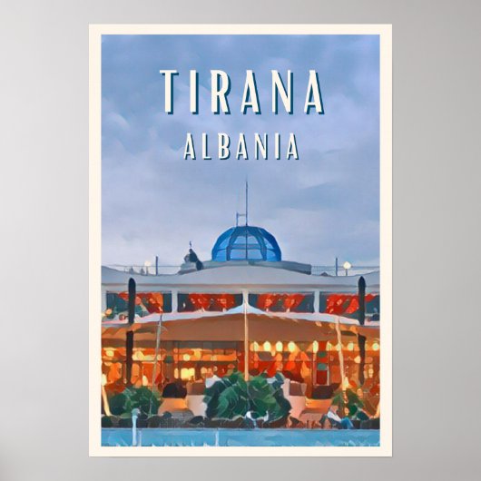 Beeld van Tirana, de levendige hoofdstad van Alban Poster (Voorkant)