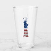 Beeld Van Vrijheid 4 Juli Glitter Glas (Achterkant)