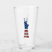 Beeld Van Vrijheid 4 Juli Glitter Glas (Voorkant)