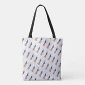 Beeld Van Vrijheid 4 Juli Glitter Tote Bag (Achterkant)