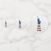 Beeld Van Vrijheid 4 Juli Glitters Confetti (Voorkanten)