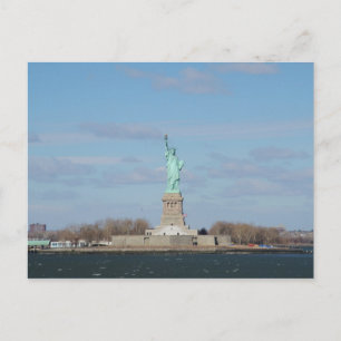 Beeld Van Vrijheid Ellis Island Prentbrief Briefkaart