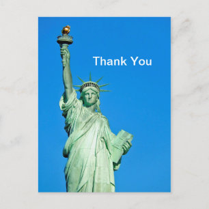 Beeld van Vrijheid New York Foto Bedankt Briefkaart