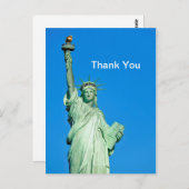 Beeld van Vrijheid New York Foto Bedankt Briefkaart (Voorkant / Achterkant)