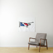 Beeld van vrijheid NY Rood Wit en Blauw Wandkleed (In Situ (horizontaal))