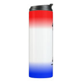 Beeld van vrijheid Rood Wit Blauwe Streep Thermosbeker (Gedraaid links)