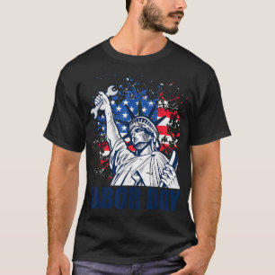 Beeld Van Vrijheid Verenigde Staten Vlag Dag Van D T-shirt