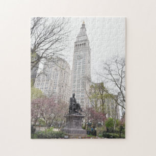beeld van William Seward; metropolitan Life Tower Legpuzzel