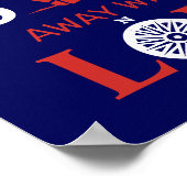 BEELD WEG MET ME LIEFT POSTER (Hoek)