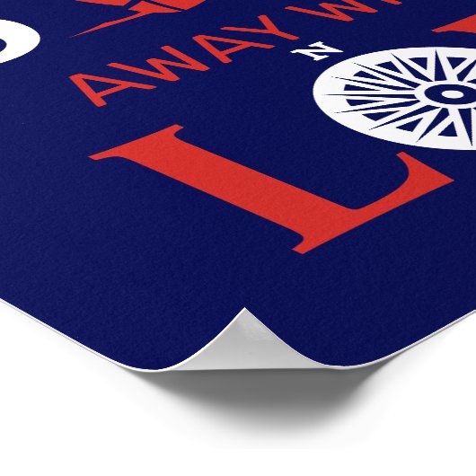 BEELD WEG MET ME LIEFT POSTER (Hoek)