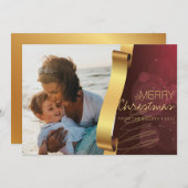 Beeldbaar Kerstfoto Feestdagenkaart (Voorkant / Achterkant)