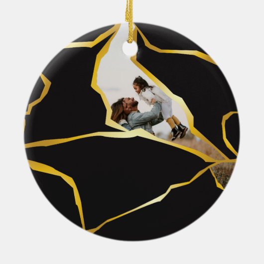 Beeldbaar Kintsugi-ontwerp Ornament (Achterkant)