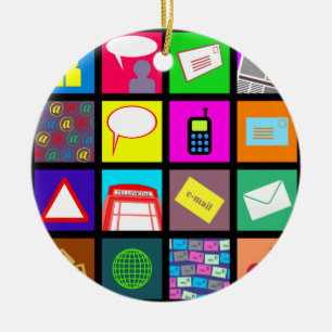 Beeldbedekking voor communicatielampje keramisch ornament