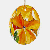 Beeldbloem oorspronkelijke waterverf bloemkunst keramisch ornament (Rechts)