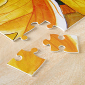 Beeldbloem oorspronkelijke waterverf bloemkunst legpuzzel (Zijkant)