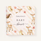 Beeldboek baby shower bosbedekking meisje notitieboek (Voorkant)