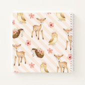 Beeldboek baby shower bosbedekking meisje notitieboek (Achterkant)