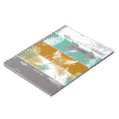 Beeldboho-journaal met gelaagde stof notitieboek (Linkerzijde)