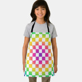 Beeldbord voor regenboogkleurig patroon schort (Insitu)