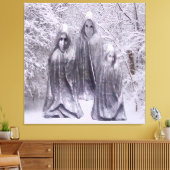 Beelden in de Winter Canvas Afdruk (Insitu (Woonkamer))